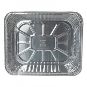 Durable Packaging Aluminum Steam Table Pans, Half Size, Deep, 100/Carton DPK6132100 6132-100