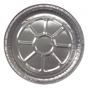 Durable Packaging Aluminum Closeable Containers, Round, 8" Diameter x 1.56"h, Silver, 500/Carton DPK28030500 28030500