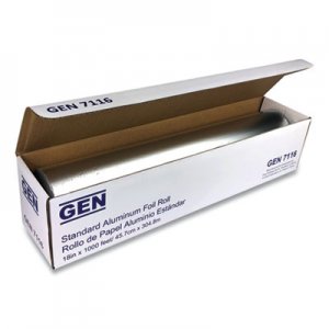 GEN Standard Aluminum Foil Roll, 18" x 1,000 ft GEN7116 51810