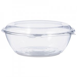 Dart Tamper-Resistant, Tamper-Evident Bowls with Dome Lid, 48 oz, 8.9" Diameter x 3.4"h, Clear, 100