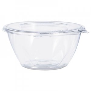 Dart Tamper-Resistant, Tamper-Evident Bowls with Flat Lid, 32 oz, 7" Diameter x 3.2"h, Clear, 150/Carton