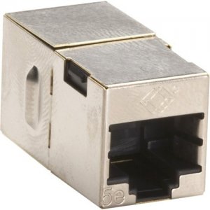 Black Box Cat.5e Shielded Straight-Pin Coupler - Silver FM508-R2