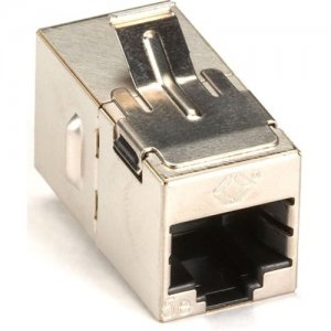 Black Box Cat.5e Shielded Straight-Pin Keystone Coupler - Silver, 10-Pack FM593-10PAK