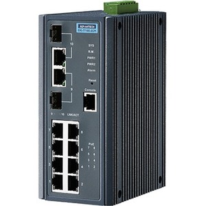 Advantech Ethernet Device, 8FE + 2G Combo Managed POE+ Switch w/Wide Temp EKI-7710E-2CPI-AE EKI-7710E-2CPI