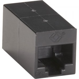 Black Box Cat.5e Unshielded Straight-Pin Coupler - Black, 10-Pack FM509-10PAK