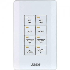 Aten Control System - 8-button Keypad (US, 1 Gang) VK108US