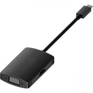 Unirise 2 in 1 USB Type C to VGA F + HDMI F Adapter USBC-2IN1-VH
