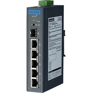 Advantech 5GbE+1G SFP Industrial Unmanaged PoE Switch with Wide Temp EKI-2706G-1GFPI-AE EKI-2706G-1GFPI