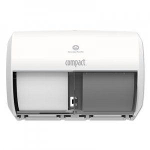 Georgia Pacific Professional Compact Coreless Side-by-Side 2-Roll Tissue Dispenser, 11.31 x 7.69 x 8, White