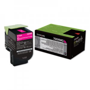 Lexmark 700XMG, Extra High-Yield, Toner, 4000 Page-Yield, Magenta LEX70C0XMG 70C0XMG