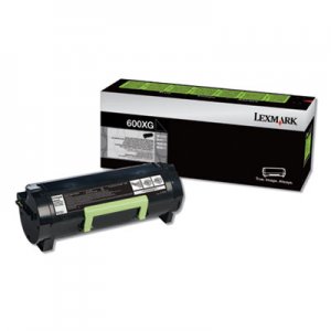 Lexmark 600XG, Extra High-Yield, Toner, 20000 Page-Yield, Black LEX60F0X0G 60F0X0G