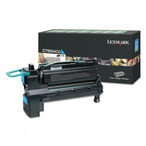 Lexmark C792, Extra High-Yield, Toner, 17000 Page-Yield, Cyan LEXC792X4CG C792X4CG