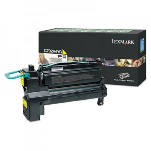 Lexmark C792, Standard-Yield, Toner, 17000 Page-Yield, Yellow LEXC792A4YG C792A4YG