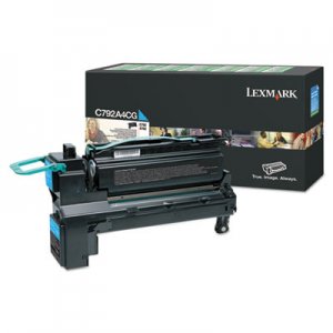 Lexmark C792, Standard-Yield, Toner, 17000 Page-Yield, Cyan LEXC792A4CG C792A4CG