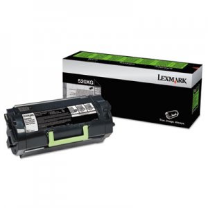 Lexmark 520XG, Extra High-Yield, Toner, 45000 Page-Yield, Black LEX52D0X0G 52D0X0G