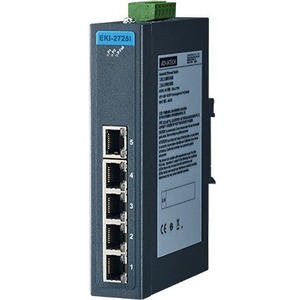 Advantech Ethernet Device, 5-port Ind. Unmanaged GbE Switch W/T EKI-2725I-CE EKI-2725I