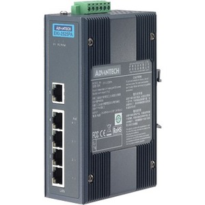 Advantech 5-port Switch with 4 port-PoE and 24/48 V DC Power Input EKI-2525PA-AE EKI-2525PA