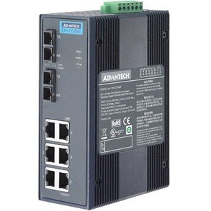 Advantech 6G+2G Single-mode SC Fiber Unmanaged Ethernet Switch w/ Wide Temp EKI-2728SI-AE EKI-2728SI