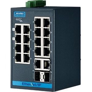 Advantech 16 + 2G Combo Ports Entry-Level Managed Switch Support EtherNet/IP W/Wide Temp EKI-5626CI-EI-AE EKI