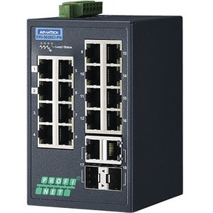 Advantech 16 + 2G Combo Port Entry Level Managed Switch Supporting Profinet, Extreme Temp EKI-5626CI-PN-AE EKI-5626CI-PN