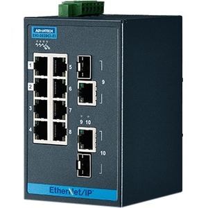 Advantech 8 + 2G Combo Ports Entry-level Managed Switch Support EtherNet/IP w/wide Temp EKI-5629CI-EI-AE EKI
