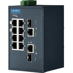 Advantech 8 + 2G Combo Ports Entry-Level Managed Switch Support Modbus/TCP W/Wide Temp EKI-5629CI-MB-AE EKI