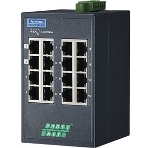 Advantech 16 Port Entry-level Managed Switch Supports PROFINET w/wide Temp EKI-5526I-PN-AE EKI-5526I-PN