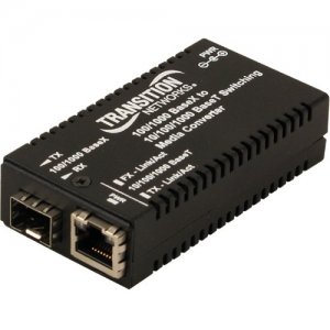 Transition Networks Mini Gigabit Ethernet Media Converter M/GE-PSW-SFP-01-NA M/GE-PSW-SFP-01