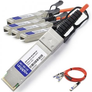 AddOn Fiber Optic Network Cable QSFP-4X10G-AOC100M-AO