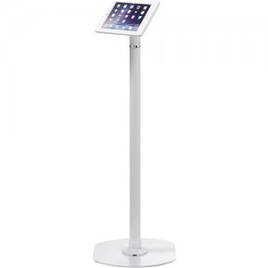 ArmorActive Pipeline Kiosk 42 in with Elite for iPad 9.7 in White with Baseplate 800-00001_00132