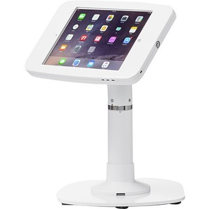 ArmorActive Pipeline Kiosk 12 in with FMJ for iPad 9.7 in White with Baseplate 800-00001_00031