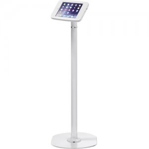 ArmorActive Pipleine Kiosk 42 in with FMJ for iPad 9.7 in White with Baseplate 800-00001_00033