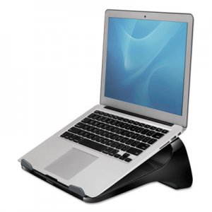 Fellowes I-Spire Series Laptop Lift, 13.19" x 9.31" x 4.13", Black/Gray, Supports 10 lbs FEL9472401