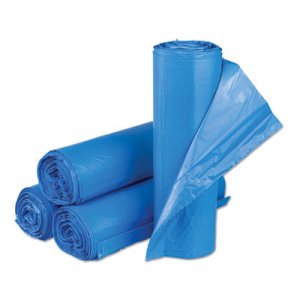 Inteplast Group Interleaved High-Density Can Liners, 30 x 43, 33 gal, 14mic, Blue, 250/CT IBSBRS304314BL BRS304314BL