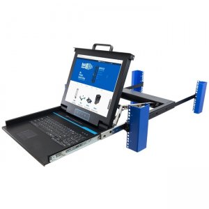 Rack Solutions 1U Sliding KVM with Keyboard, Trackpad and 17in Monitor (1 KVM Port) 185-5286