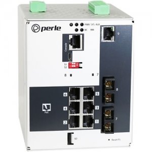 Perle Industrial Managed Power Over Ethernet Switch 07016540 IDS-509G2PP6-T2MD2
