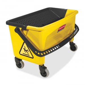 Rubbermaid Commercial Microfiber Press Wring Bucket Q90088YW RCPQ90088YW