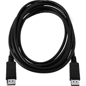 V7 Black Video Cable DisplayPort Male to DisplayPort Male 2m 6.6ft V7DP2DP-6FT-BLK-1E