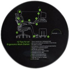 Humanscale 9.5" Ergo Tips Mouse Pad HSMP12TIPS10