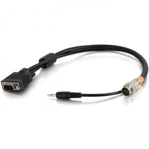 C2G 1.5ft RapidRun VGA (HD15) + 3.5mm Flying Lead 60048