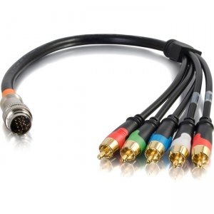 C2G 1.5ft RapidRun Component Video and Stereo Audio Flying Lead 60100