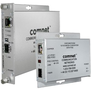 ComNet Mini 10/100 Mbps Ethernet Media Conveter with PoE CNFE2MCPOEM