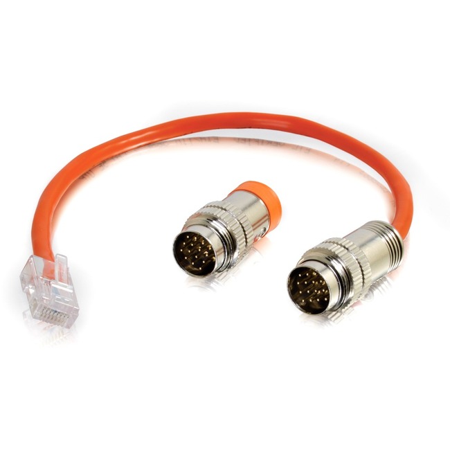 C2G 1ft RapidRun Multi-Format Runner Cable (Orange) Test Adapter Cable 60113