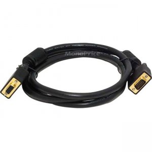 Monoprice 6ft SVGA Super VGA M/F Monitor Cable w/ Ferrites 86