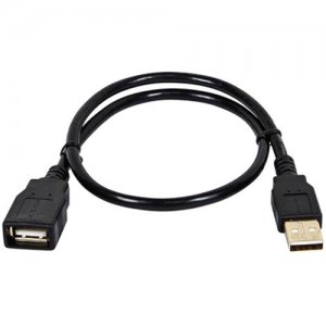 Monoprice 1.5ft USB 2.0 A Male to A Female Extension 28/24AWG Cable (Gold Plated) 5431