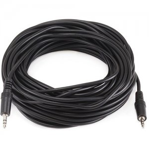 Monoprice 50ft 3.5mm Stereo Plug/Plug M/M Cable - Black 647