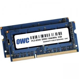 OWC 2 x 2.0GB PC8500 DDR3 1066MHz 204 Pin OWC8566DDR3S4GP