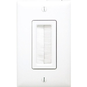 On-Q/Legrand Cable Access Wall Plate, White WP1014-WH-V1
