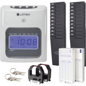 Lathem 400E Top Feed Electronic Time Clock Kit 400EKIT