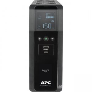 APC by Schneider Electric Back-UPS Pro BN 1500VA, 10 Outlets, 2 USB Charging Ports, AVR, LCD Interface BN1500M2